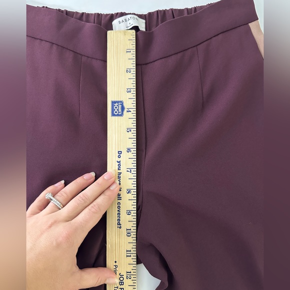 ARITZIA Babaton Conan Pant Maroon & Beige Stripe sz 4‎ - Picture 10 of 11